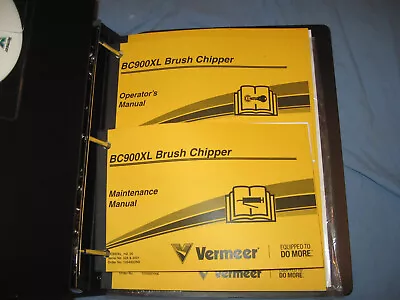 Buy Vermeer Bc900xl Brush Chipper Parts Operator Maintenance Manual Set Wood Shred • 109.99$