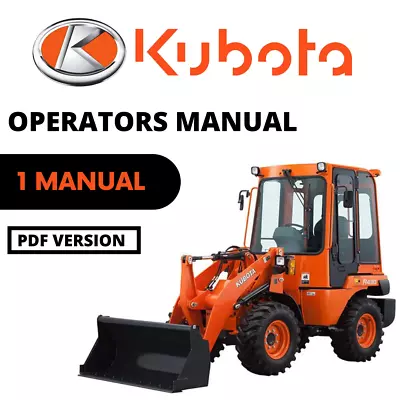 Buy Kubota Wheel Loader R530 R630 Operators Manual PDF USB • 45$