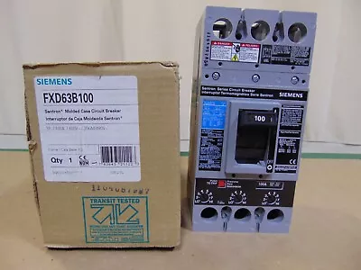 Buy NEW Siemens Sentron 100 Amp 3 Pole 600 Volt Circuit Breaker • 390$