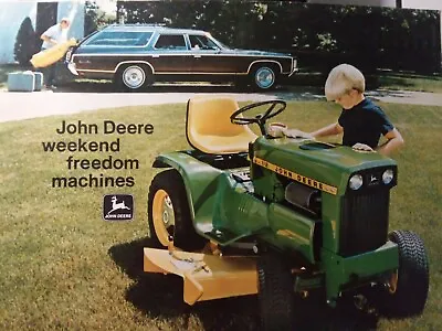 Buy John Deere 1971 Lawn Garden Snow Tiller 140 112 70 Sales Color Brochure Catalog • 99.95$