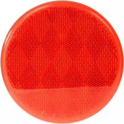 Buy 80814 Round Red 3” Stick-On Reflector For Trucks, Towing, Trailers, Rvs And Buse • 8.65$