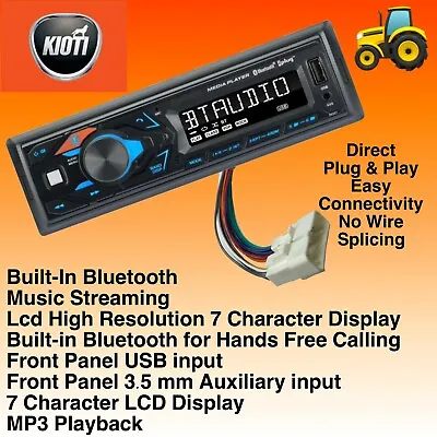 Buy Kioti Tractor Plug & Play Stereo Radio AM FM Bluetooth NX RX DK CK Series Cab • 88.99$