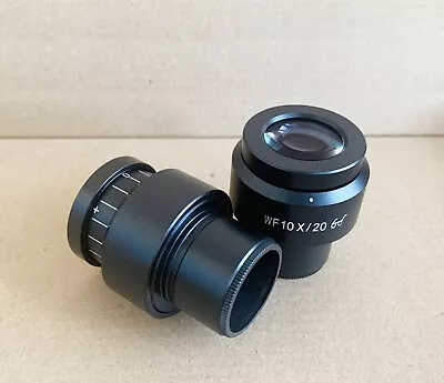 Buy Pair Of Compound Microscope WF10X/20 Diopter-adjustable Eyepieces Dia.30mm • 35$