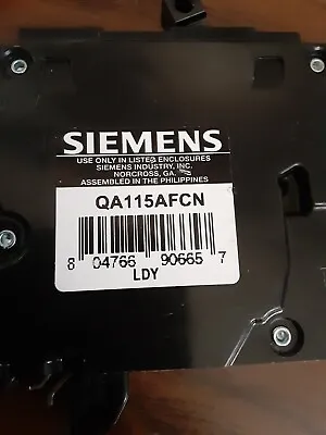 Buy New Circuit Breaker Siemens QA115AFC  15 Amp • 32$