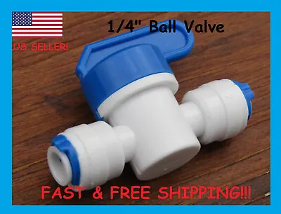 Buy 1/4  Ball Valve For Reverse Osmosis RO Water Purification Systems - 1 Pc • 7.39$