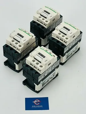 Buy (LOT OF 4)  Schneider Electric LC1D09 Contactor 25A 120V 60HZ LAD4RCU *WARRANTY* • 29.95$