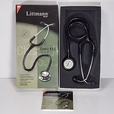 Buy Littmann Quality 3M Classic II SE Nursing Stethoscope W/Box Manual Made In USA • 49.99$