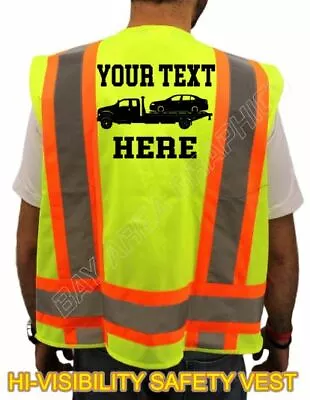 Buy Towing Truck Custom Hi-visibility Safet Vest Your Logo And Company Name Here New • 36.99$