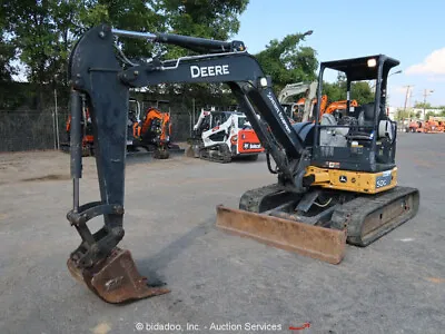 Buy 2016 John Deere 50G Mini Excavator Backhoe Trackhoe Aux Hyd Blade Diesel • 1$