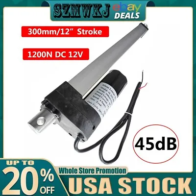 Buy 12V 45dB Silent Linear Actuator 12  Stroke For Auto Car Lift Heavy Duty Medical • 34.99$