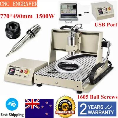 Buy 1.5KW 3Axis 6040 CNC Router Engraving Drill/Milling Machine Cutter Engraver USA • 1,006.05$