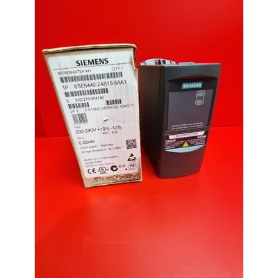 Buy New Siemens MICROMASTER440 Without Filter 6SE6440-2AB15-5AA1 6SE6 440-2AB15-5AA1 • 539.60$
