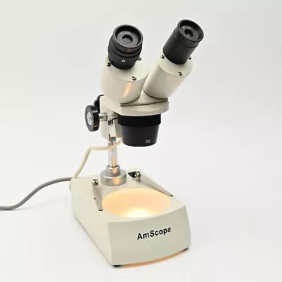 Buy AmScope 20X & 60X Magnification Binocular Stereo Biological Microscope • 79.99$