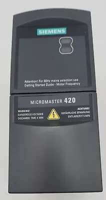 Buy SIEMENS 6SE6420-2UD21-5AA1 VFD Inverter Drive MicroMaster 420 2Hp 380-480Vac • 3,400$