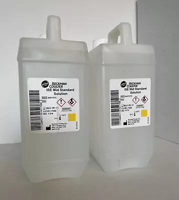 Buy Beckman Coulter ISE Mid Standard Solution Chemistry Analyzer Reagent 2 Bottles • 52$