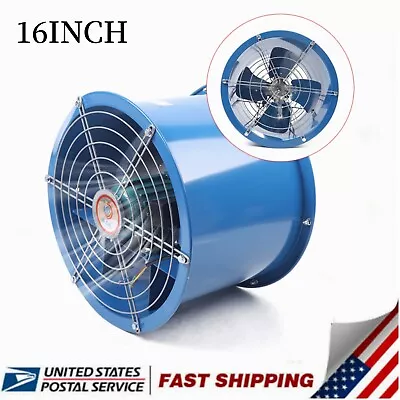 Buy 16  Axial Fan Exhaust Flow Pipe Spray Booth Paint Fumes Exhaust Fan Warehouse • 136$