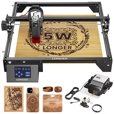 Buy Longer Ray5 5W Laser Engraver With Air Assist Kit, High Precision Laser Engraver • 269.99$