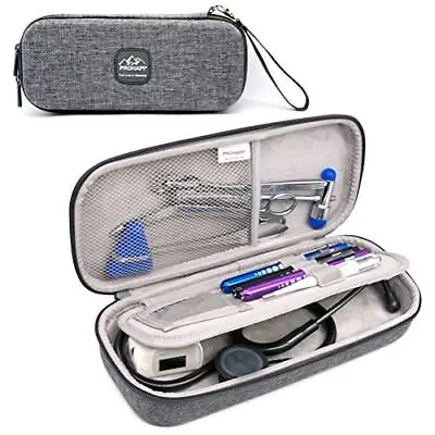 Buy Hard Stethoscope Carrying Case With ID Slot W/ Mesh Pocket For Nurse Accessories • 23.72$