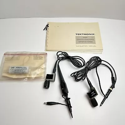 Buy Tektronix 465 Oscilloscope Test Probes And Instruction Manual - Untested • 39.95$