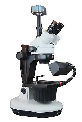 Buy Radical Gem Testing Gemology Darkfield 7-100x Zoom Stereo LED Microscope 5Mp Cam • 1,169.10$