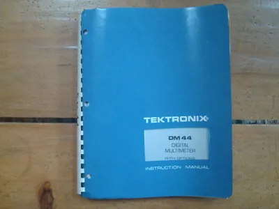 Buy 1976 Tektronix DM44 Digital Multimeter With Options Instruction Manual • 22.22$