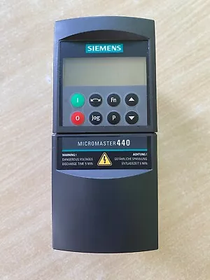 Buy Siemens Micromaster MM440 6SE6440-2AB17-5AA1 0.75 KW / 230V With BOP * EXCELLENT • 1.08$
