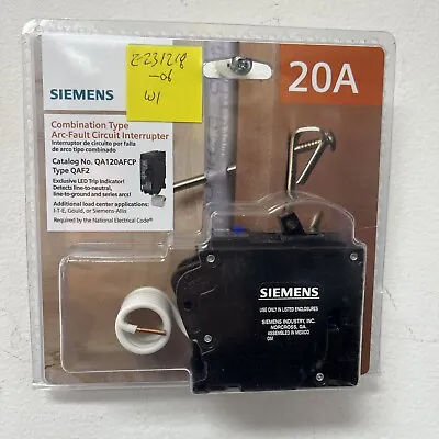 Buy Siemens 20 Amp 1 In. Single-Pole Combination AFCI Circuit Breaker • 39.99$