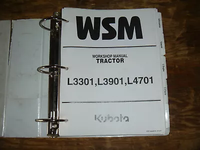 Buy Kubota L3301 L3901 L4701 Tractor Shop Service Repair Manual • 127.09$
