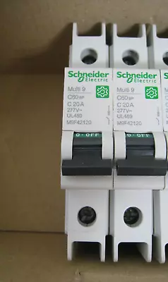 Buy New Schneider Electric M9F42120 Multi 9 C60BP 1P C 20A 277V Circuit Breaker • 24.99$