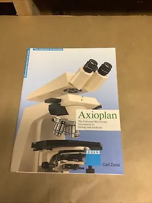 Buy Carl Zeiss Axioplan Microscope Components Brochure Manual • 129.95$