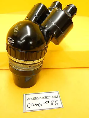 Buy Olympus SZ Stereoscopic Zoom Microscope Head 0.7-4X G20X Black Used Working • 152.57$