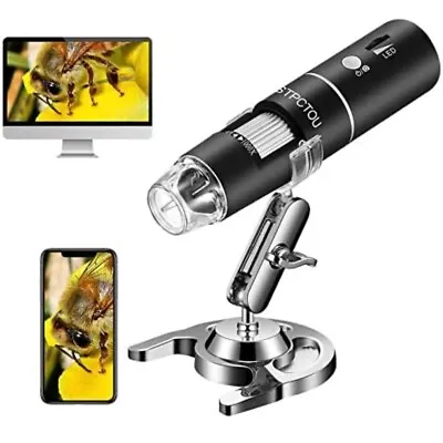 Buy 8LED 1000X USB Wireless Digital Microscope Endoscope Magnifier Camera With Stand • 27.50$