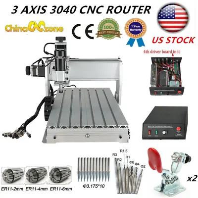 Buy 3 Axis 3040 Cnc Router Acrylic Engraving 500w Diy Milling Cutting Machine Kit  • 799$