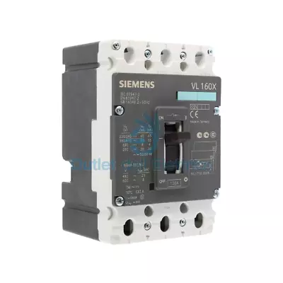 Buy Siemens 3VL17101DA330AA0 Switch Automatic VL160X N 3X100A 55KA Distribution • 525.70$