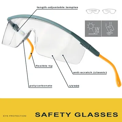 Buy Safety Glasses Kilimandjaro Clear Uv400 Anty-scratch Ansi Z87+ Work Eyewear • 3.99$