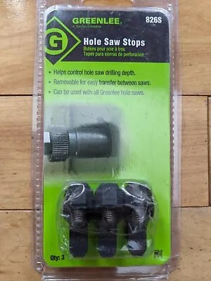 Buy New Greenlee Hole Saw Stops - Package Of 3 (826S) • 9.58$