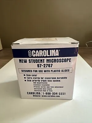 Buy Carolina New Student Microscope 30x Magnification Triple Lens’s System New • 23$