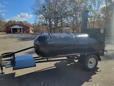 Buy 500 Gallon Custom BBQ Pitmaster Smoker Grill Trailer Business Catering NO PLAT • 7,499$