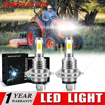 Buy 2 Bright LED Light Bulbs For Kubota L3560 L4060 L4760 L5060 L6060 M100 Headlight • 18.99$