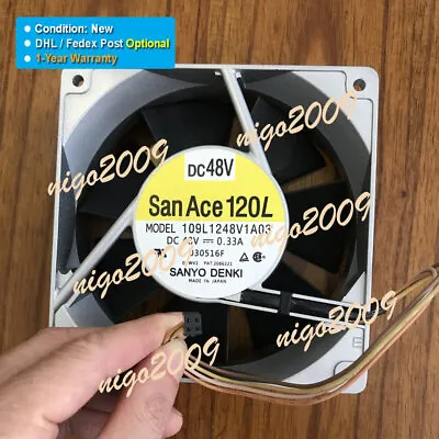 Buy New SanAce120L 109L1248V1A03 48V 0.33A 12038 4-wire Cooling Fan 1-Year Warranty • 37.12$