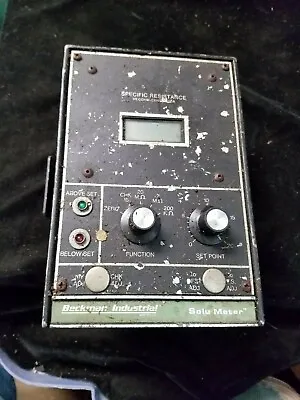 Buy Vintage BECKMAN Industries Specific Resistance Solu Meter Untested Sold As-Is • 19.99$