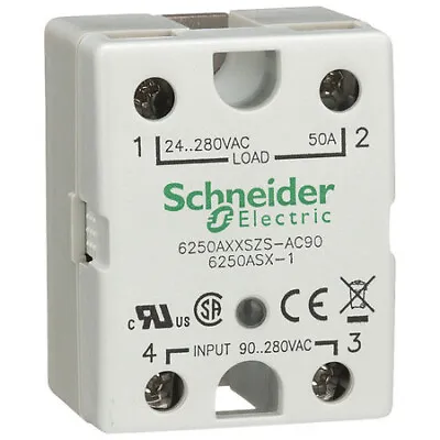 Buy Schneider Electric 6250Axxszs-Ac90 Solid State Relay,90 To 280Vac,50A • 84.59$