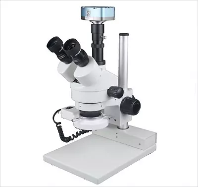 Buy 100x Zoom Stereo Trinocular Digital Microscope W USB Camera Circular White Light • 550$
