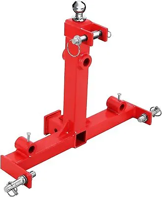 Buy Tractor 2  Receiver Trailer Hitch Drawbar Gooseneck 3 Point Hay Bale Attachment • 134.99$