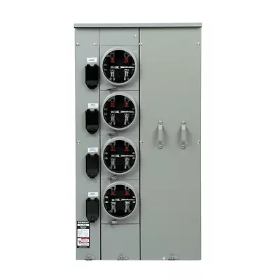 Buy ⚡ Siemens WP4411RJB 4-Gang 400A 125 Amp RINGLESS HORN BYPASS UNI-PAK Meter Stack • 3,495$