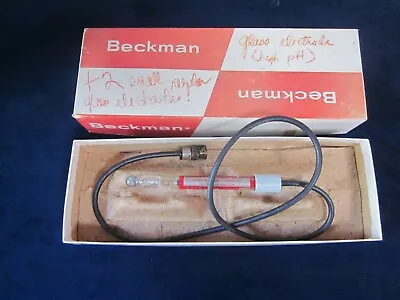 Buy BECKMAN 41260 Glass Electrode Scientific Instrument Vintage Old Electrodes  • 50$