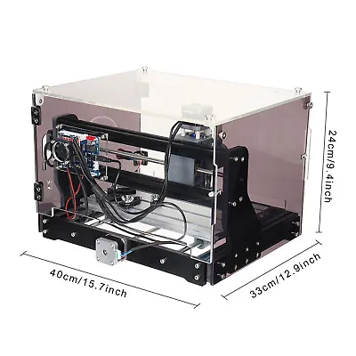 Buy Mini CNC 3018-SE V2 Router Machine Engraver With Transparent Enclosure + Spindle • 210$
