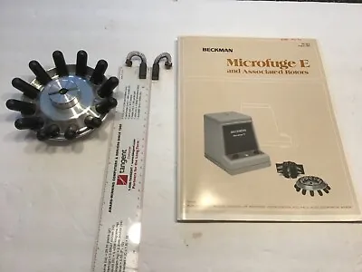 Buy Beckman Microfuge E Fixed-Angle Rotor, Motor Brushes, Manual, And Other Parts • 15$