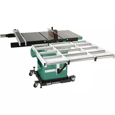 Buy Grizzly G1317 37 Inch Double Level Table Saw Outfeed Roller System • 658$