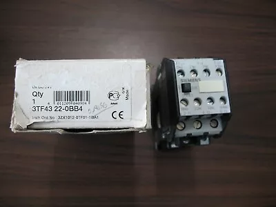 Buy New Siemens 3TF4322-0BB4 Contactor With 24 Volt Coil • 29$